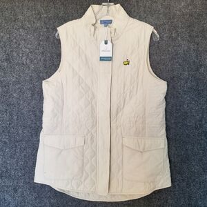 Masters NWT Magnolia Lane Collection Ivory Women’s Large Quilted Golf Vest